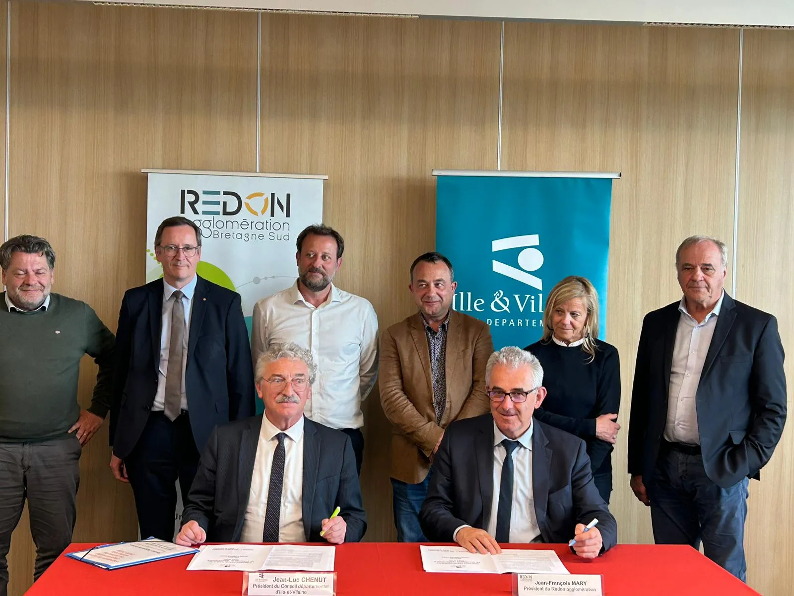 Signature du contrat départemental de solidarité territoriale entre Redon Agglomération et le Département d’Ille-et-Vilaine